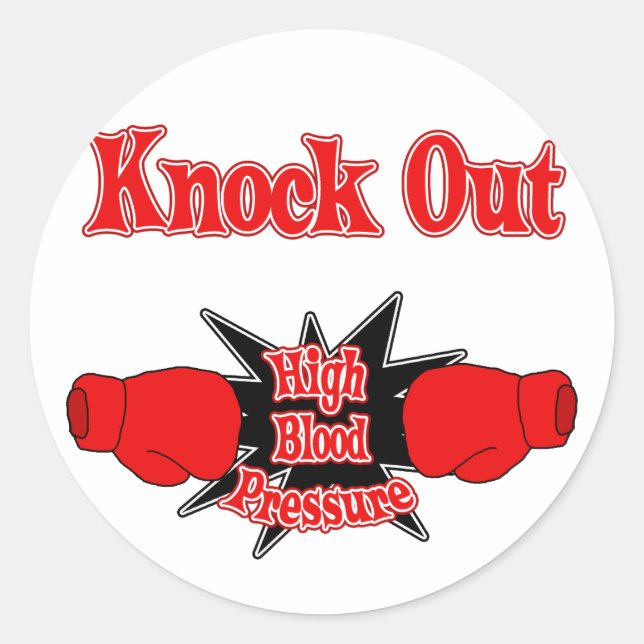 High Blood Pressure Classic Round Sticker (Front)