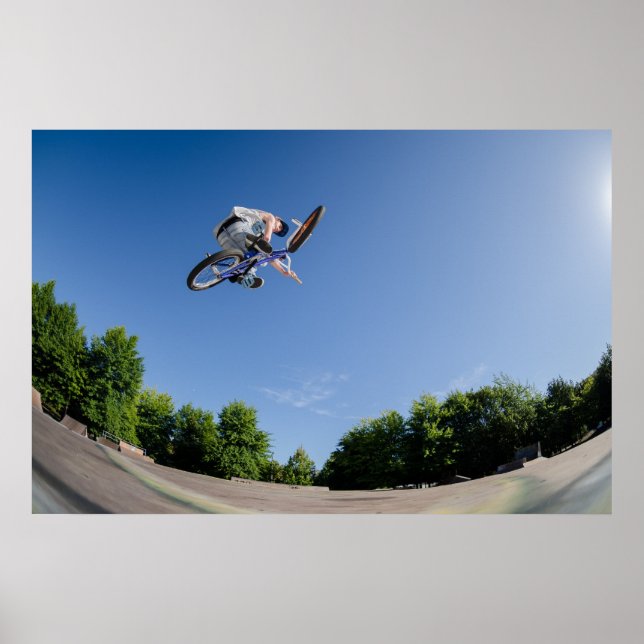 High BMX jump Poster (Front)