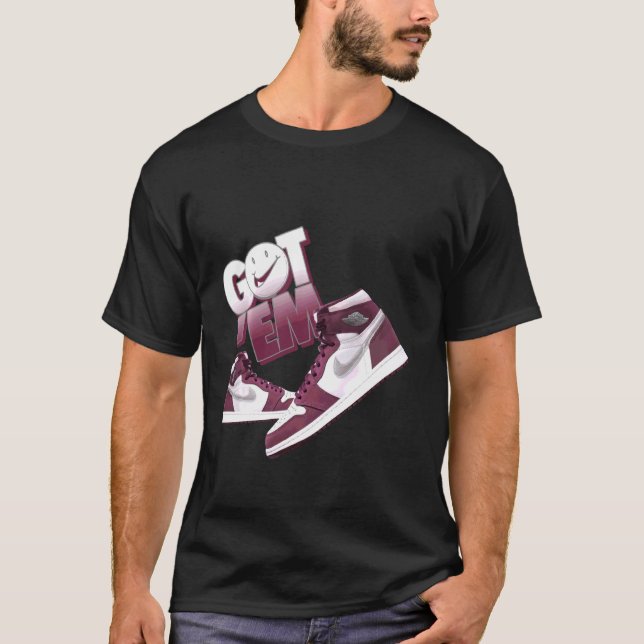 High Bordeaux 11s Tees To Match Sneaker Match Tees (Front)