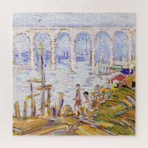 High Bridge Harlem River   George Luks Jigsaw Puzzle