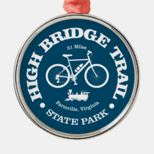 High Bridge Trail (cycling) Metal Tree Decoration