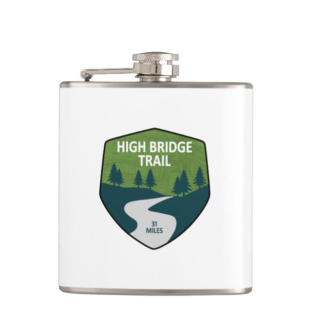 High Bridge Trail Hip Flask (Front)