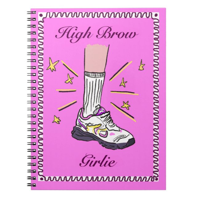 High Brow Girlie Spiral Notebook (Front)