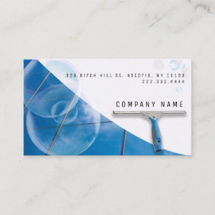 High Buildings Window Cleaning Service Company Business Card