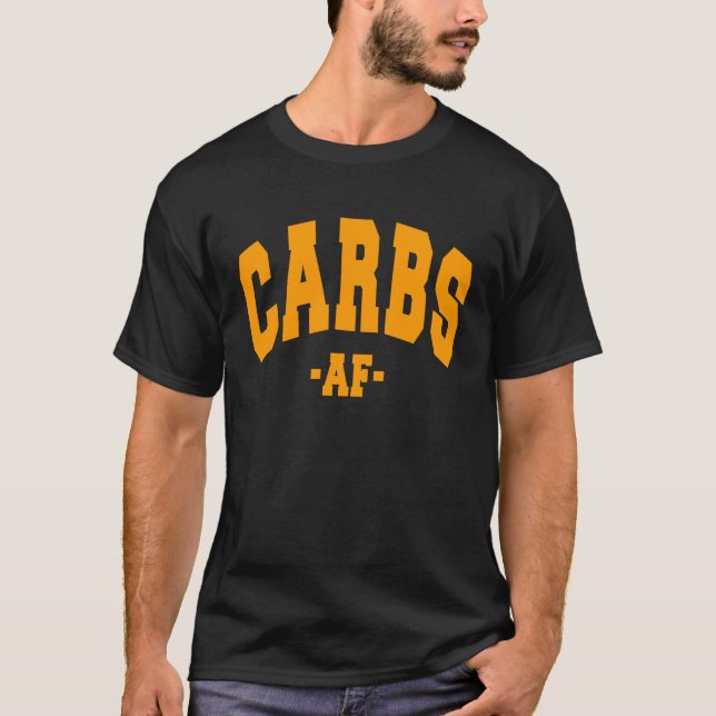 HIGH CARB DIET CARBS SAYING FUN DECORATIONS WOMEN  T-Shirt (Front)