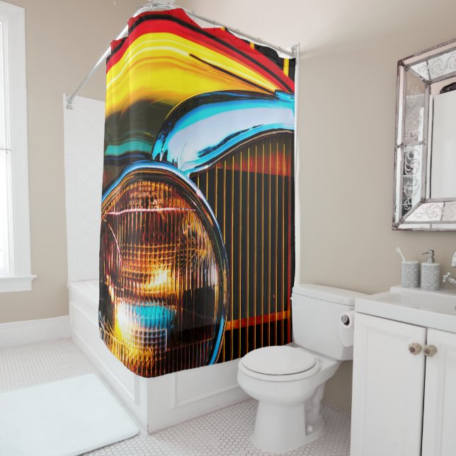 High Colour High Style Shower Curtain (In Situ)