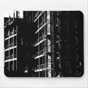 High Contrast Construcion Mouse Mat