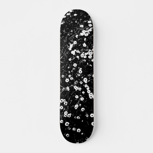 High Contrast Daisy Lawn Skateboard (Front)
