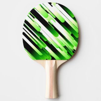 High contrast green ping pong paddle