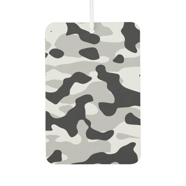 High contrast urban camouflage car air freshener (Front)