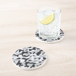 High contrast urban camouflage coaster