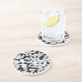 High contrast urban camouflage coaster
