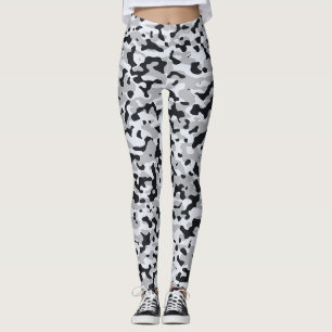 High contrast urban camouflage leggings