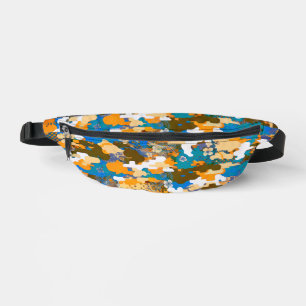 High-contrast Urban Digital Camouflage Pattern Bum Bags