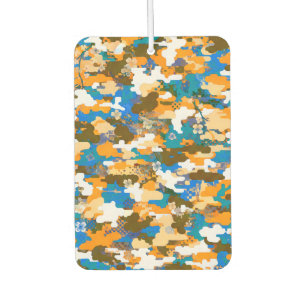 High-contrast Urban Digital Camouflage Pattern Car Air Freshener