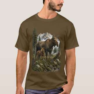 High Country Bond –Vintage Moose & Calf Wilderness T-Shirt