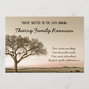 High Country Family Reunion Invitation