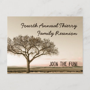 High Country Invite Postcard for Family Reunion