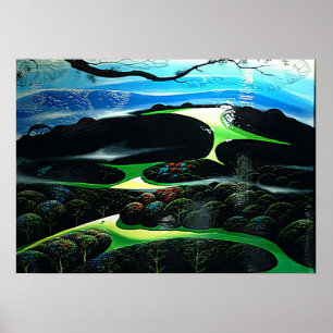 High Country Meadow - Magic Realism Eyvind Earle Poster