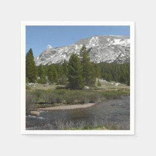 High Country Mountain Stream II at Yosemite Napkin