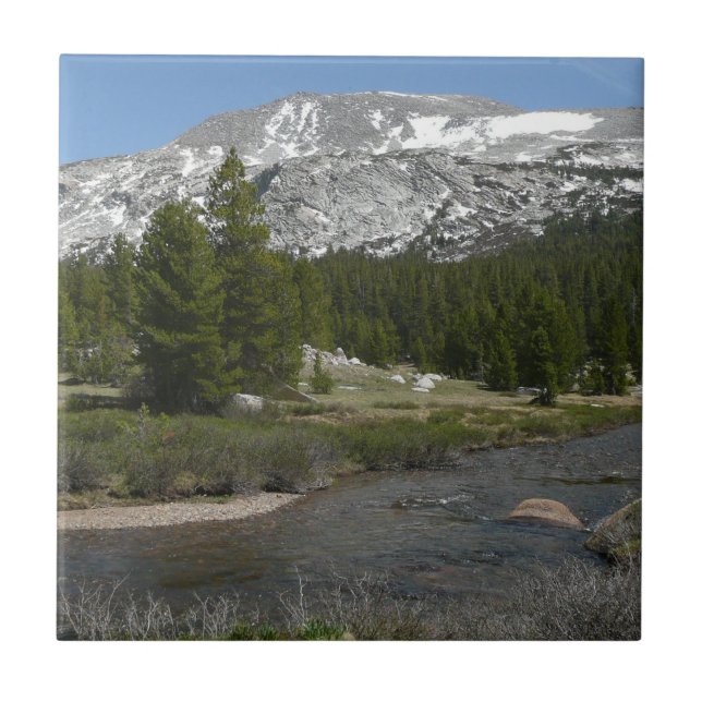 High Country Mountain Stream II at Yosemite Tile (Front)