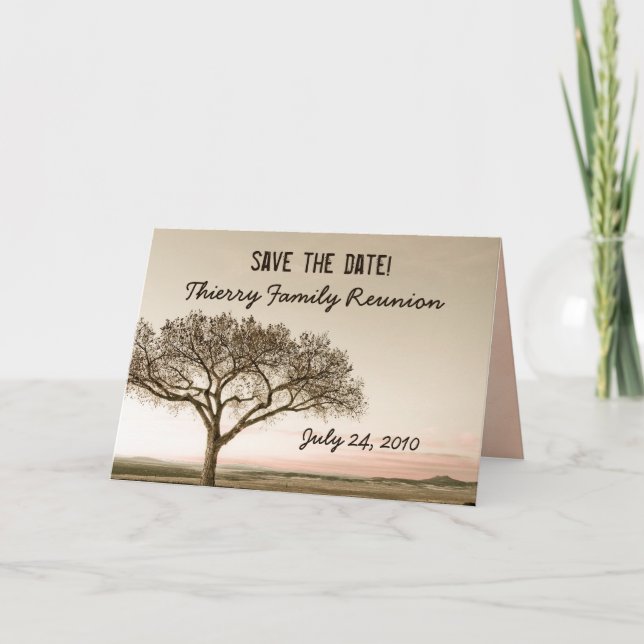 High Country Save the Date Family Reunion Announcement (Front)
