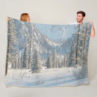 High Country (Winter) Fleece Blanket
