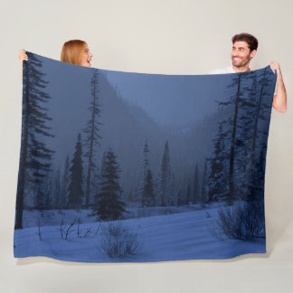 High Country (Winter/Night) Fleece Blanket