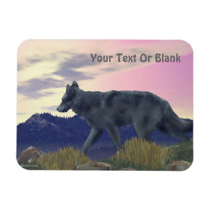 High Country Wolf Magnet
