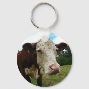 High Def Hereford Key Ring