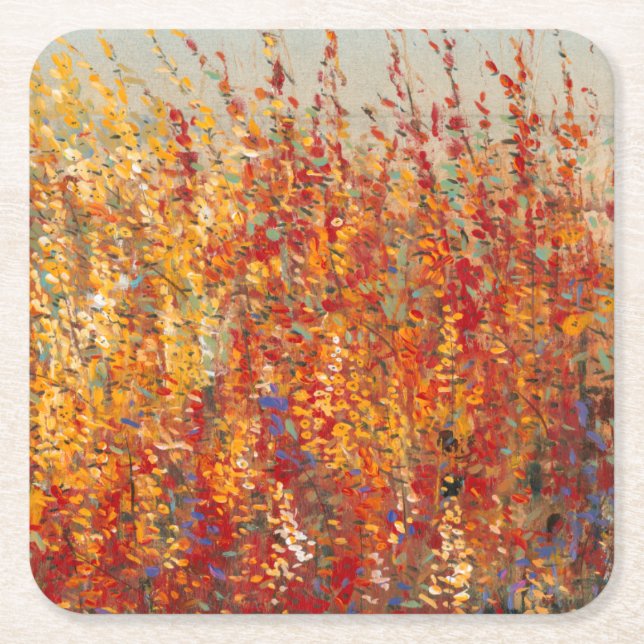 High Desert Blossoms II Square Paper Coaster (Front)