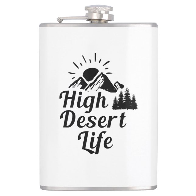 High Desert Life Hip Flask (Front)