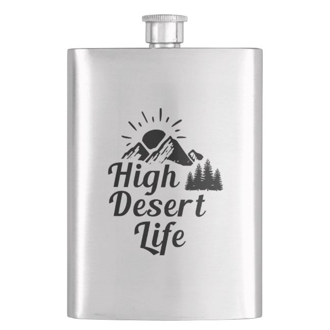 High Desert Life Hip Flask (Front)
