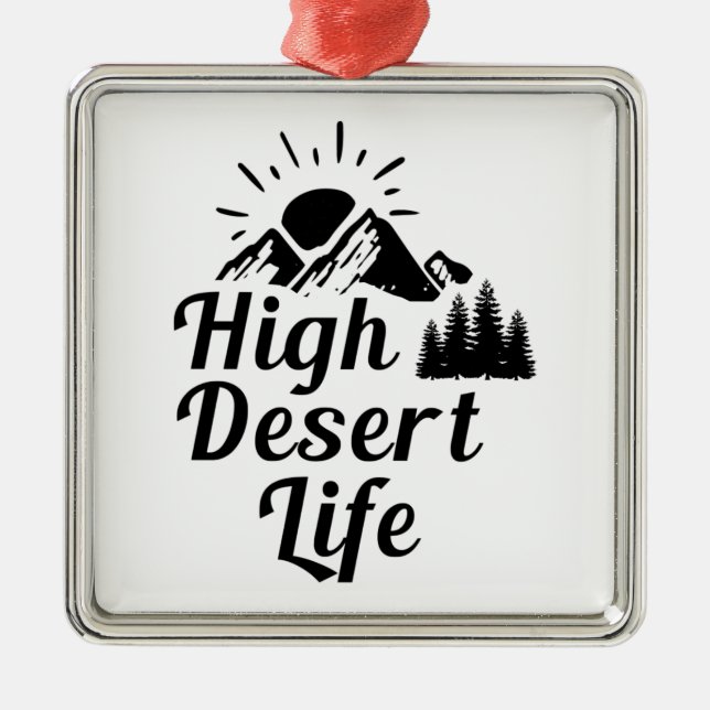 High Desert Life Metal Tree Decoration (Front)