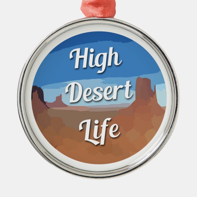 High Desert Life Metal Tree Decoration (Front)
