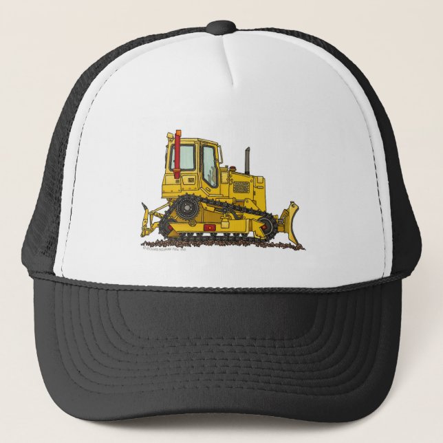 High Drive Bulldozer Dirt Mover Construction Hats (Front)