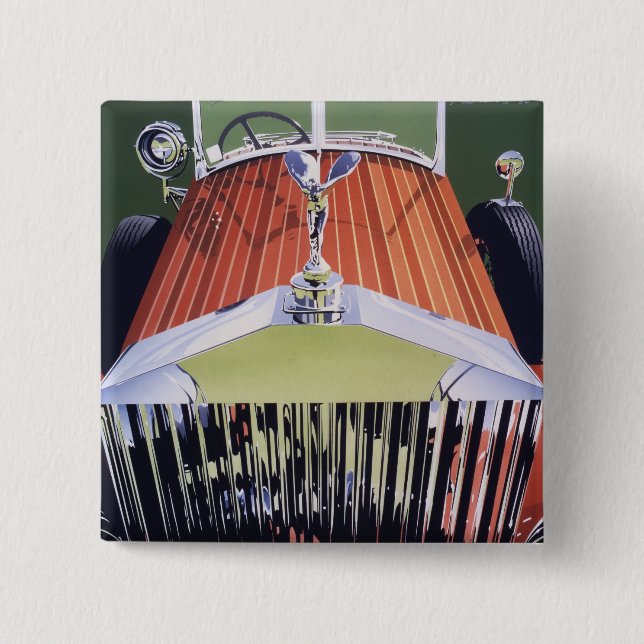 High end 15 cm square badge (Front)