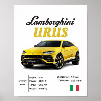 High-End Automotive Print | Italian Super SUV Urus