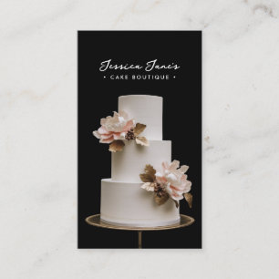 High-End Cakes / Boutique Bakery Custom Photo Business Card