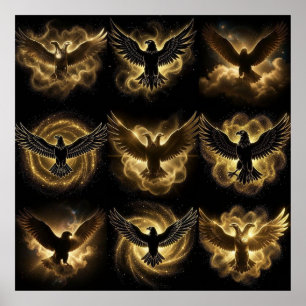  High-End Celestial Dust Illyrian Eagle Sovereign  Poster