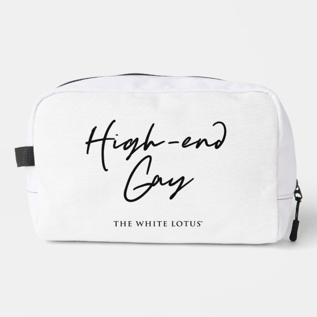 High-End Gay - The White Lotus Dopp Kit (Front)