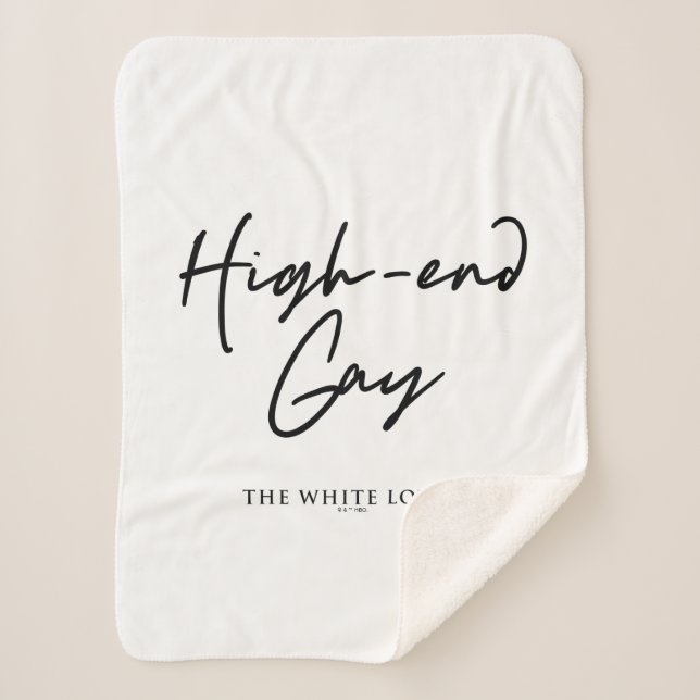 High-End Gay - The White Lotus Sherpa Blanket (Front)