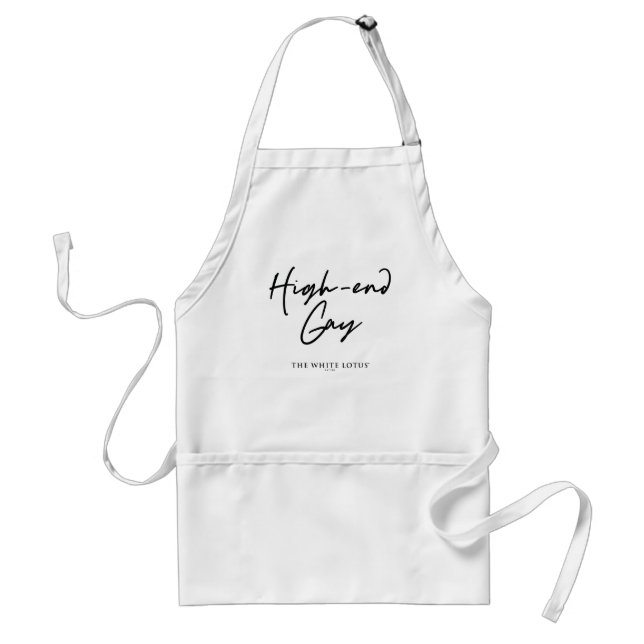 High-End Gay - The White Lotus Standard Apron (Front)