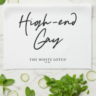High-End Gay - The White Lotus Tea Towel