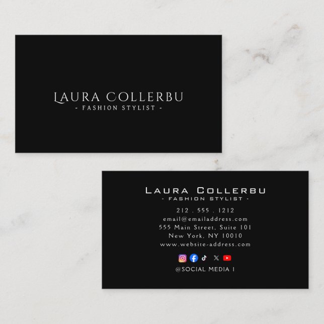 High-End Luxury Business Cards (Front/Back)