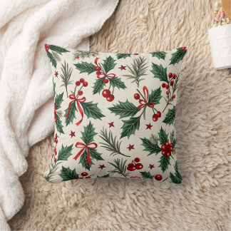 High-end pattern with cherries, tiger thorns cushion