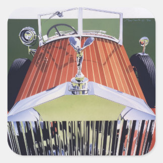 High end square sticker