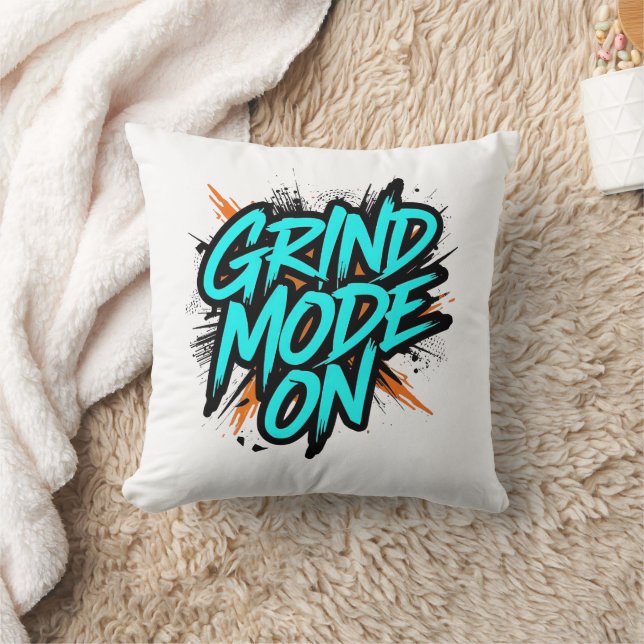 High Energy "Grind Mode On" Hustle Cushion (Blanket)