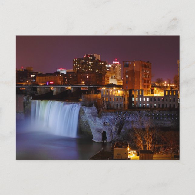 High Falls in Downtown Rochester New York Postcard (Front)