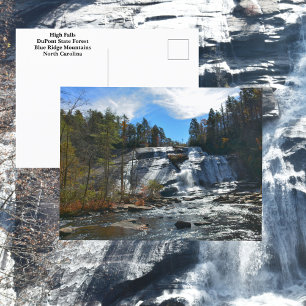 High Falls Waterfall DuPont State Forest NC Postcard